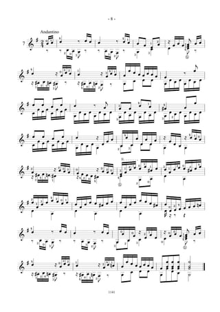 -8-

                            Andantino
                                                        4                                                                                                                   4                                                                                                      j
                    #                                                                                   œ œ                                                                         1
                            2 0 1œ                          œ                               ‰                                   œ                               ‰           œ œ                                                                      ≈
                                                                                                                                                                                                                                                                                          œ œ
                                                                                                                                                                                                                                         2
                              œ                                                                                                                                                                      œ                                   œ                        œ
7                                                                                                                                                                                                                                                                         œ 3œ
                                                                                                                                                                                                                                 1
                            4                                                                                                                                                                                    œ                                        œ                 1
                                                                                                                                                                                                                                                                              œ
    &                                                                                                                                                                                                                            œ                   œ                        œ
                                                                            œ                                                                                                                                                    œ                                         4
                                    ‰                       ‰                       œ       œ           ‰                       ‰       œ           œ œ                     ‰                        œ                                                                                    ‰
                                                                    2                                                                                                                                                    3
                                                                                0
                                                                                        3                                                       3
                                                                                                                                                            2
                                                                                                                                                                                                 3                                                                                J
                                                                                                                                                                                                                                                                               5
                                                                                            J                                                                   J
                                                                                                                                                                                                                                                                                              j
        4
    #
                                                                 0          2               1                                                       4                                   œ                                                                                                 œ
        œ                                           ≈
                                                            0       œ œ                                                             ≈               œ œ
                                                                                                                                                            1
                                                                                                                                                                                                œ
                                                            œ                               œ                                               3
                                                                                                                                                                            œ                     œ œ œ œ                                                                  ‰
                                                                                                                                            œ                                                             œ                                      œ
&                                                                                                                                                                                                   œ   œ                                             œ               œ            œ              œ
                                                                                                                                                                                                œ
        ≈ #œ œ nœ #œ                                                ‰                       ≈ #œ œ nœ                                                                       œ                                                                    œ
                                                                                                                                                                                                                                                              œ
                                                                                                                                                                                                                                                                           œ
                                                                                                                                                                                                                                                                                          œ
            2                       0                                                                 œ                                             ‰
                1                                                                                           0       3           2
                                                3                                                   4
                                                    J                                                                               J

                                                                                                                                            j
    #                                                                                                                                                                                                    4                                                                                œ
            œ                   œ                           œ                       œ                                   ‰                                                                                œ
                                                                                                                                                                                                                         1                       4
                                            œ                                                                                           œ
                                                                                                                                                                    3
                                                                                                                                                                                                                             œ                                                œ
                        œ           œ               œ               œ                                                                                               œ                   œ                                                    #œ
&                               œ                           œ                                   œ               œ               œ                   œ                        œ                   œ               œ                   œ                œ               œ               œ           œ
            œ                               œ                                                           œ                               œ                                                                                                                     œ                           œ
                                                                                    œ                                   œ                                                               œ                                    œ                   œ                            œ
                                                                                                                                                                    œ                                    œ                                   3
                                                                                                                                                                                                                                                          2
                                                                                                                                                                2




    #       œ                   œ                               œ                                                                                                               4                                                                                                  4      1
                                            œ                                           œ                                   ≈                                                       œ                œ                                           ≈                            ≈ œ œ0
                                                                                                                                                        œ                                                            œ               œ                                              œ
                        œ           œ                   œ                   œ                                                               œ                                                                                                         œ
&                               œ                               œ                                   œ               œ               œ                                                                        œ                   œ                            œ
            œ                               œ                                                               œ                                                           œ                   œ                                                                         œ
                                                                                        œ                                   œ                                   2                       3                                                        œ                            œ


                                                                                                                                                                        II
                                                                                                                                                                                                                 3                                                                                4
                                                                                                                                                                                          œ œ œ 1 œ                                                                                               œ
                                                                                                                                                                                            01                                                                    2       0
    #                                                   2                                                                                                                               2                                                        3
                                                                                                                                                                                                                                                                      œ œ             2
                                                                                                                                                                                                                                                                                          œ
        2           ≈ œ   3                                     0                       0                                   ≈       0
                                                                                                                                            2
                                                                                                                                                                                1
                                                                                                                                                                                        œ      #œ                                                œ    1
                                                                                                                                                                                                                                                              œ                   #œ
        œ               œ œ                                                                                                         œ œ 0                           3
                                                                                                                                                                                œ                                                                     œ
              œ nœ                                                                          œ œ                                         œ                           œ
&         #œ       #œ                                                                            œ œ                                                                œ                                                                            œ
        ≈                                                                                   ≈4 2     #œ
            4  1
                3                           1
                                                                                                                0
                                                                                                                                                                4
                                                                                                                                                                                                         œ                       œ                                        œ
                                                                                                                        4                                                                                                0
                                                                                                                                                                                                     2
                                                                                                                                                                    5




                                        4
                                                    2
        2
                                            œ œ             0           1
                                                                                                                                                        œ                                                œ œ
    # œ                     3
                                    œ                           œ œ                                             œ œ                         œ                       œ                            œ                           œ
                    1       œ                                                           œ               œ                       #œ                                                      œ                                            #œ          œ
                    œ                                                                           œ                                                                               œ
                                                                                                                                                                                                                                                       4
                                                                                                                                                                                                                                                             œ nœ
                                                                                                                                                                                                                                                         œ œ
                                                                                                                                                                                                                                                              2
                                                                                                                                                                                                                                                      0
&       œ                                                                               œ                                                                           œ                                                                            œ œ œ œ
                                            œ                                                                           œ                                                                                œ
                                                                                                                                                                                                                                                   ≈ ‰   Œ
                                                                                                                                                                                                                                                 K


        4                                                                                                                                                                                                                                                                         j
    #                                                       œ œ
        œ                                   ‰                                       œ                                   ‰           œ œ                                 0                                ≈                                       ≈            0
                                                                                                                                                                                                                                                                                          œ œ
                                                                                                                                                                                                                             1
                                                                                                                                                                        œ                   0
                                                                                                                                                                                                                                 œ
                                                                                                                                                                                                                                                     0
                                                                                                                                                                                                                                                              œ
                                                                                                                                                                                                                                                                      œ 3œ
                                                                                                                                                                                                                 2                                                       1
                                                                                                                                                                                                œ                                                     œ                    œ
&                                                                                                                                                                                                                œ                   œ           œ                      4 œ
                            œ                                                                                                                                                       œ                    œ
        ‰                           œ       œ               ‰                       ‰               œ       œ                       ‰                           œ                                                                            0                                            ‰
                        2                                                                                               œ                                                       2                    3
                                0
                                        3
                                                                                                        3
                                                                                                                    2                                       3                                                                                                                 J
                                                                                                                                                                                                                                                                           5
                                            J                                                                           J


    #   4                                                       0           2           1                                                   4                                       œ                                                                œ œ          œ                ˙
        œ                                           ≈   0        œ œ                                                            ≈               œ nœ
                                                                                                                                                        1
                                                                                                                                                                                            œ
                                                            œ                           œ                                           3
                                                                                                                                                                        œ                     œ œ œ œ                                                œ œ          œ                ˙
                                                                                                                                        œ                                                             œ                                      œ       œ œ          œ                ˙
&                                                                                                                                                                                               œ   œ                                                  œ
                                                                                                                                                                                            œ
        ≈ #œ œ nœ #œ                                             ‰                      ≈ #œ œ nœ                                                                       œ                                                                    œ
                                                                                                                                                                                                                                                                  œ
                                                                                                                                                                                                                                                                                   ˙
            2 0                                                                             0
                                                                                                  œ                                             ‰
                1                                                                                               3           2
                                            3                                                   4
                                                    J                                                                           J


                                                                                                                                                1141
 