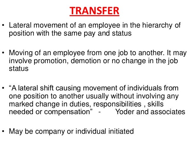lateral promotion