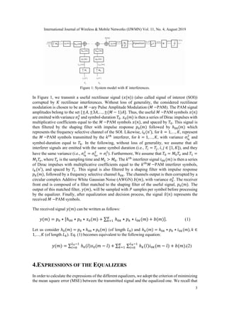 ANALYSIS OF FRACTIONALLY SPACED WIDELY LINEAR EQUALIZATION OVER ...