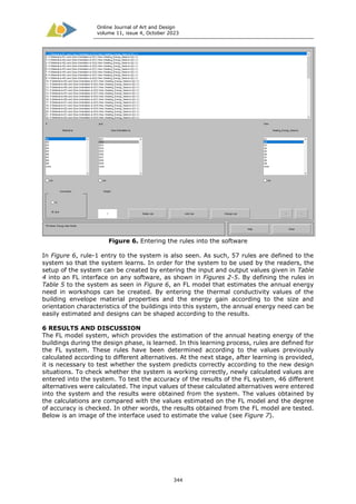 Online Journal of Art and Design
volume 11, issue 4, October 2023
344
Figure 6. Entering the rules into the software
In Fi...
