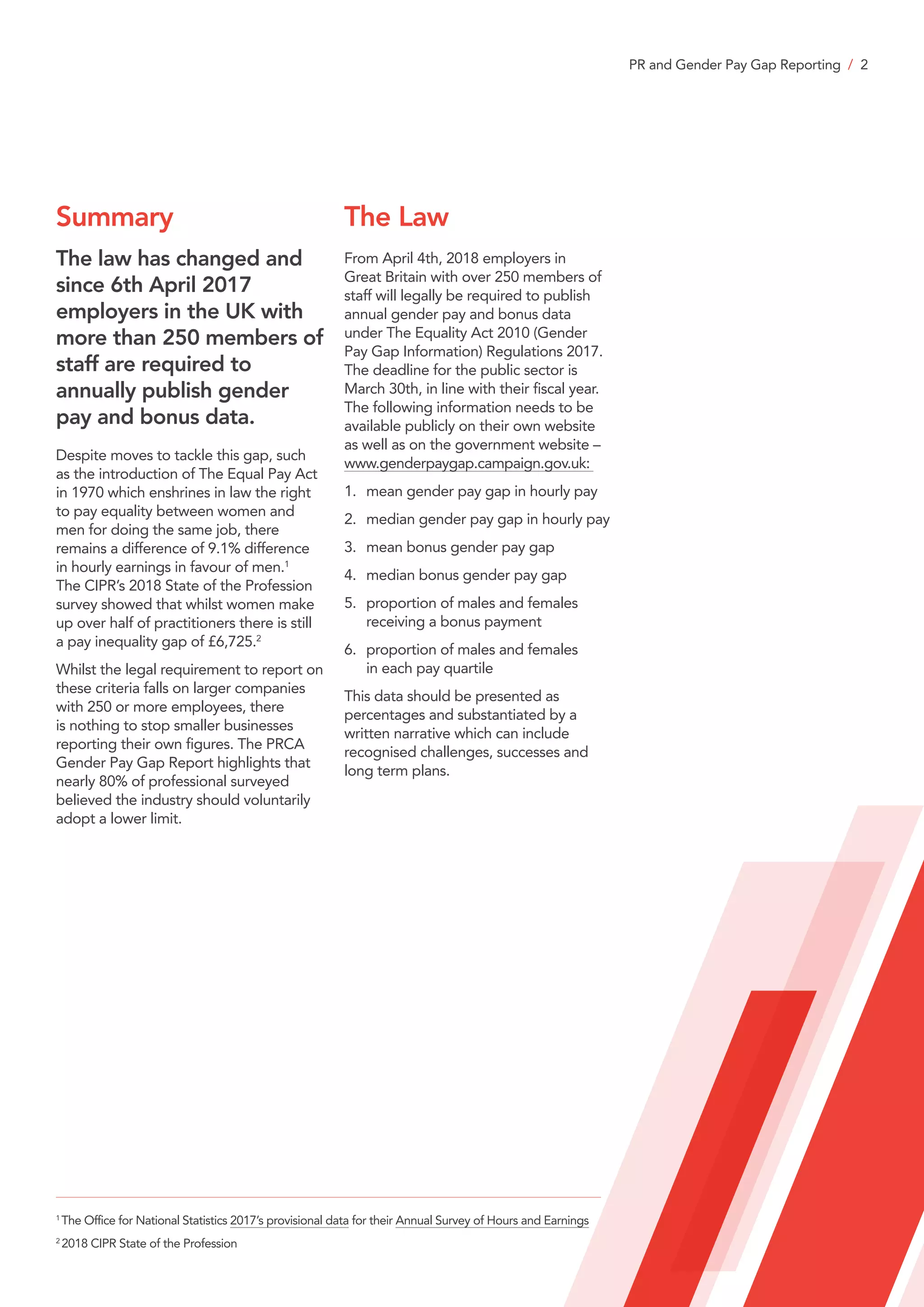 PR and Gender Pay Gap Reporting | PDF