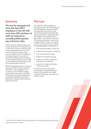 PR and Gender Pay Gap Reporting | PDF