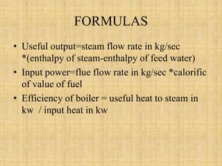performance analysis of steam boiler | PPTX