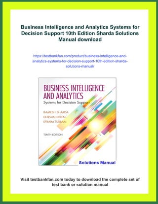 Business Intelligence and Analytics Systems for Decision Support 10th ...