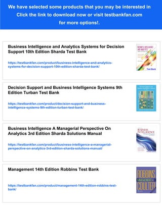 Business Intelligence and Analytics Systems for Decision Support 10th ...