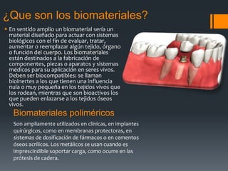 Biomateriales | PPTX