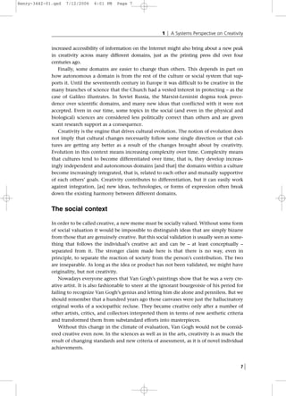 A Systems Perspective on Creativity | PDF