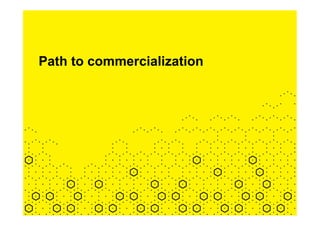 Path to commercialization
 