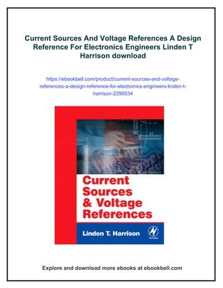 Current Sources And Voltage References A Design Reference For ...