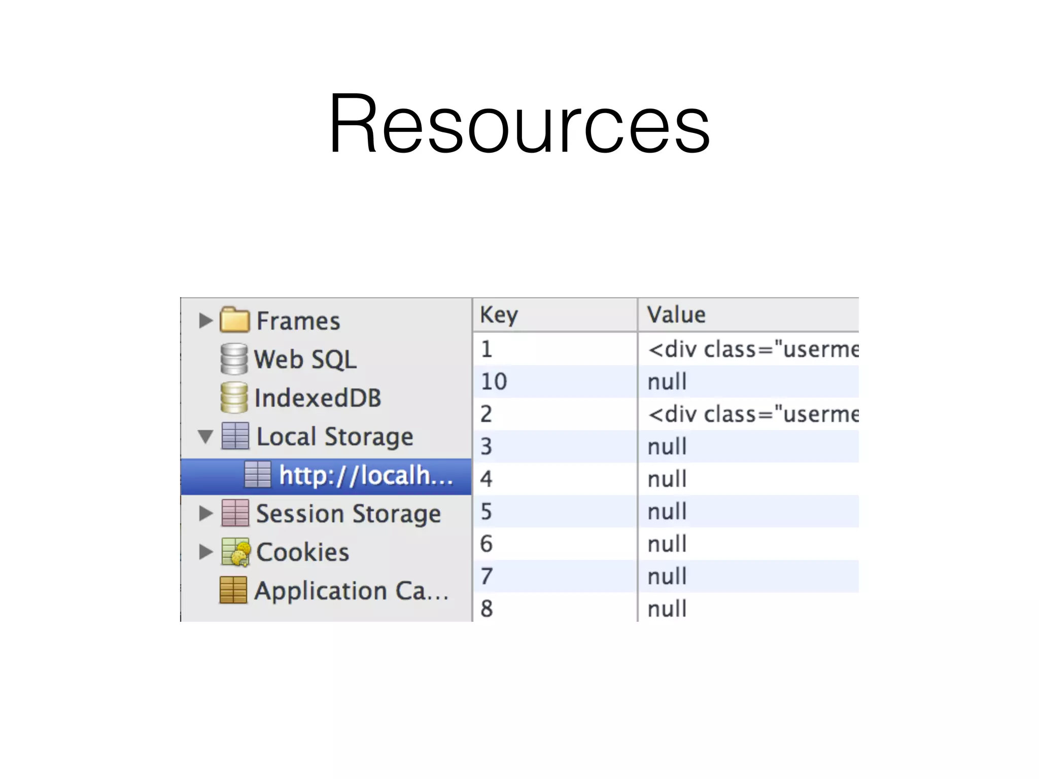 Resources
 