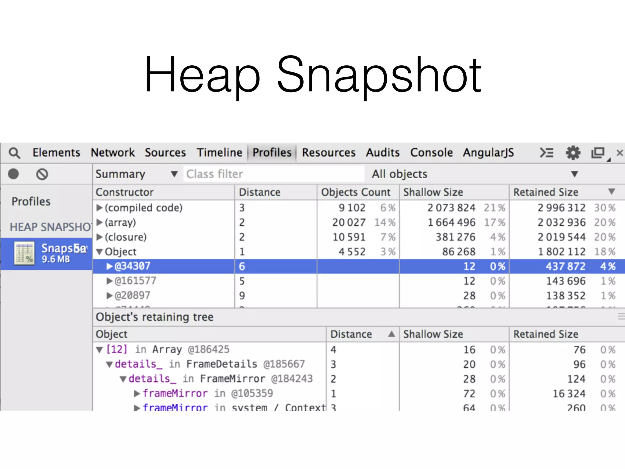Heap Snapshot
 