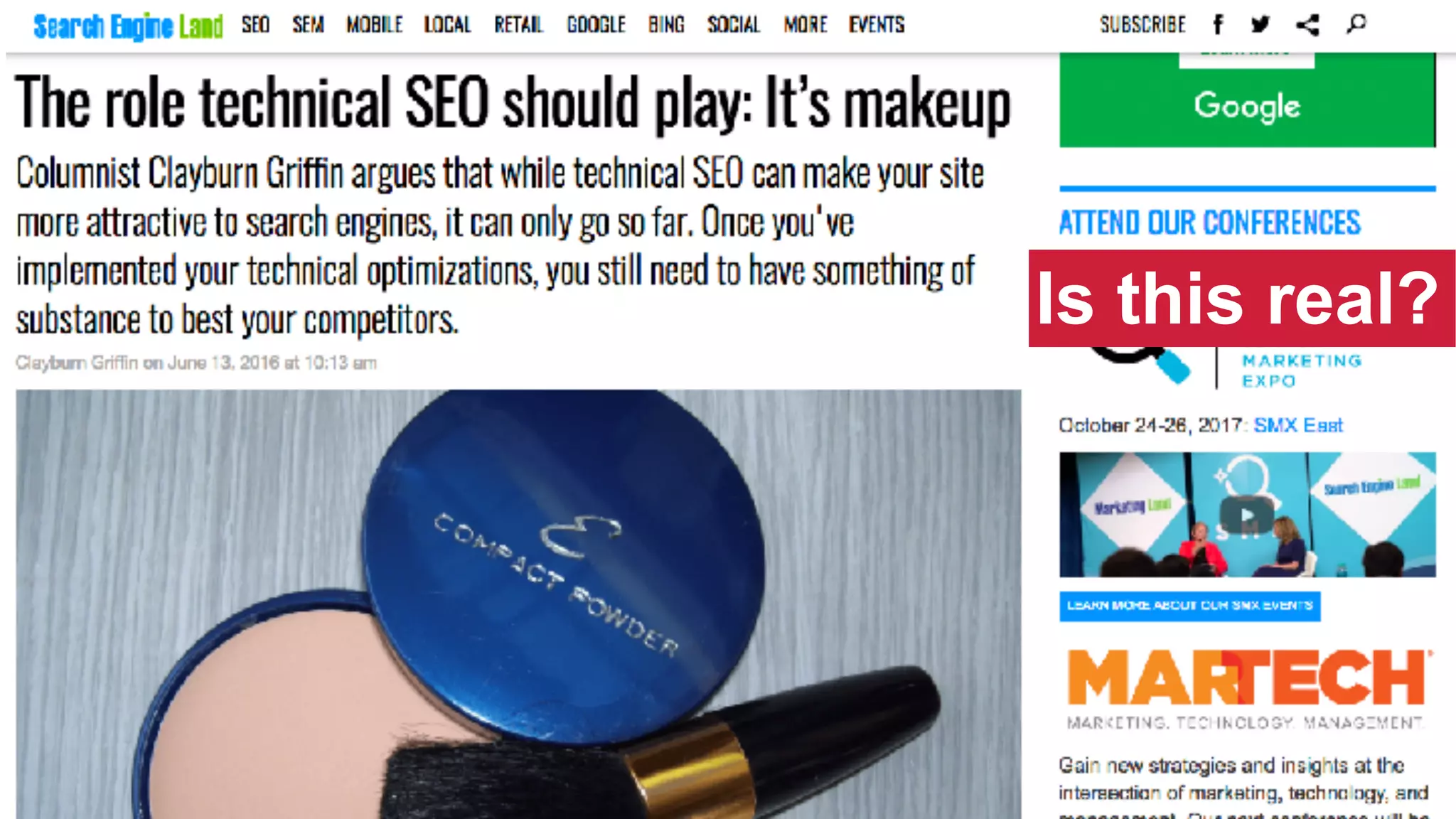 @SWallaceSEO | #INBOUND17
Is this real?
 