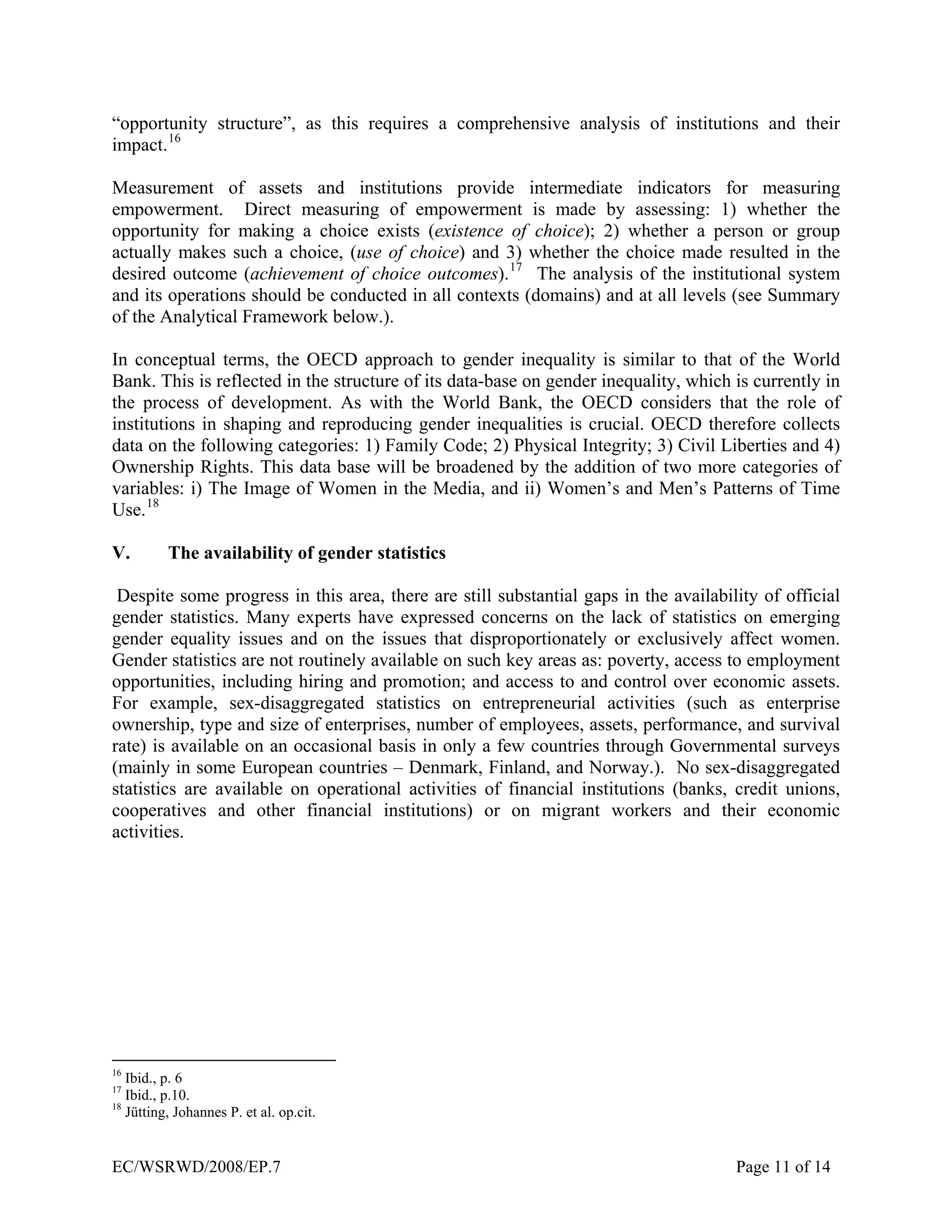 Women’s economic empowerment