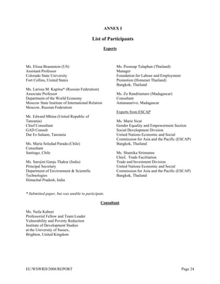 2009 World Survey on the Role of Women in Development | PDF