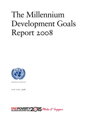 The Millennium Development Goals Report