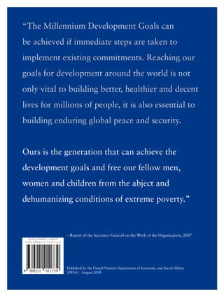 The Millennium Development Goals Report