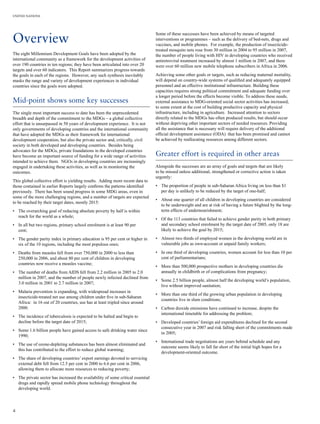 The Millennium Development Goals Report