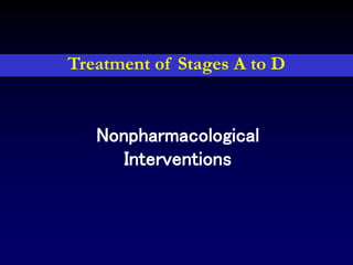 Nonpharmacological
Interventions
Treatment of Stages A to D
 