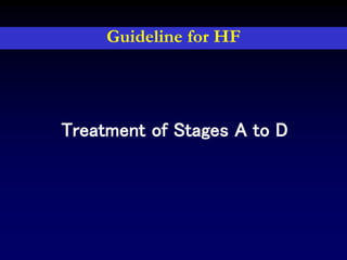 Treatment of Stages A to D
Guideline for HF
 