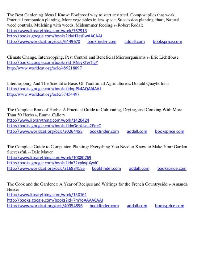 Companion Planting Spacing Calculator Spreadsheet