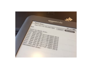 Kindle Energy Dashboard powered by MQTT #greenhackathon