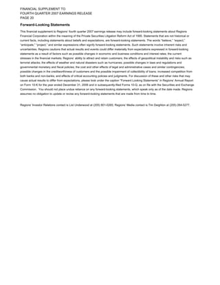 regions SUPP 4Q 07