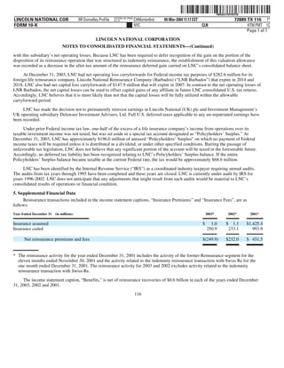 lincoln national 10k03