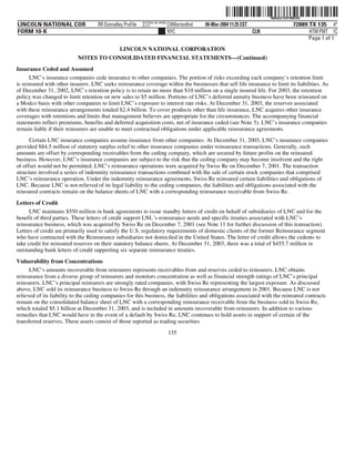 lincoln national 10k03