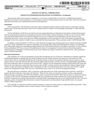 lincoln national 10k03