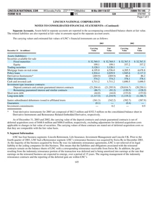 lincoln national 10k03