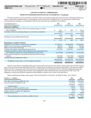 lincoln national 10k03