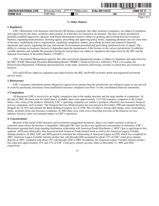 lincoln national 10k03