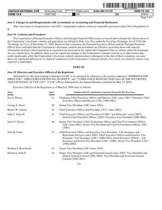 lincoln national 10k03