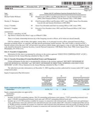 lincoln national 10k03