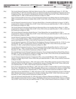 lincoln national 10k03