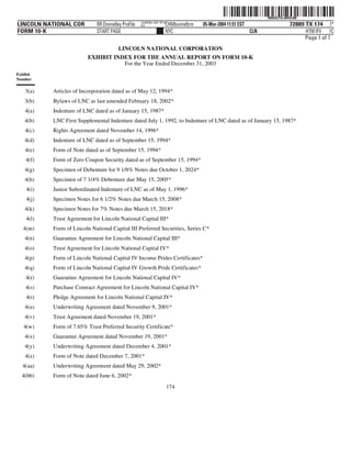 lincoln national 10k03