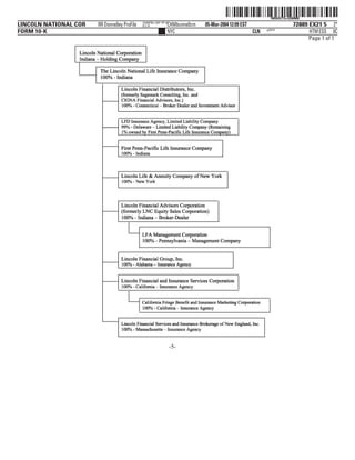 lincoln national 10k03