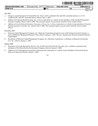 lincoln national 10k03