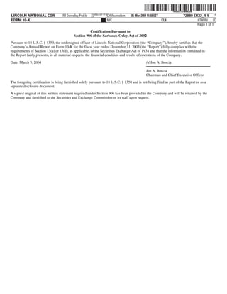 lincoln national 10k03