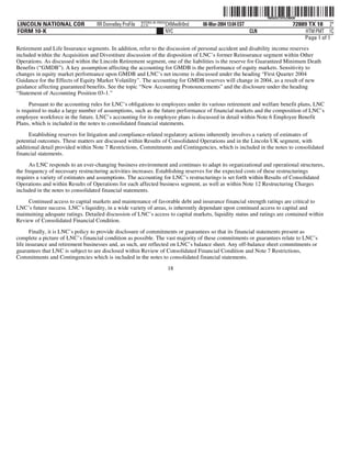 lincoln national 10k03