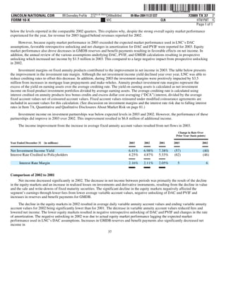 lincoln national 10k03