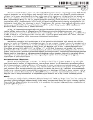 lincoln national 10k03