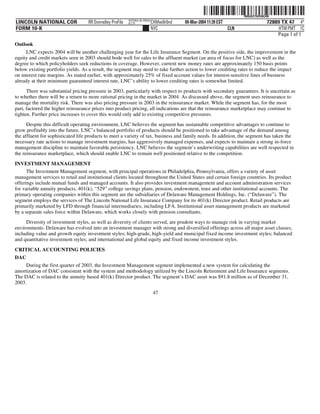 lincoln national 10k03