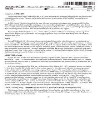 lincoln national 10k03