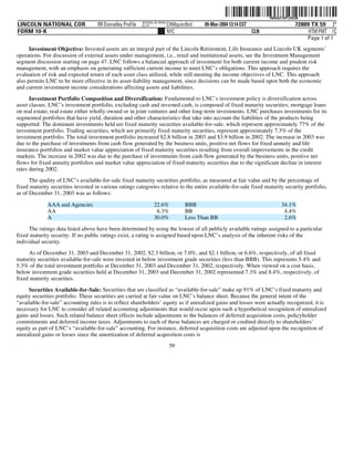 lincoln national 10k03