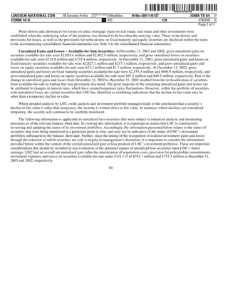 lincoln national 10k03