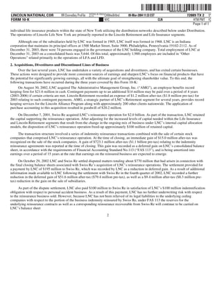 lincoln national 10k03