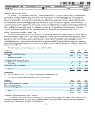 lincoln national 10k03
