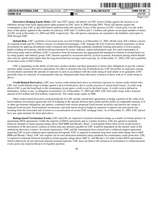 lincoln national 10k03