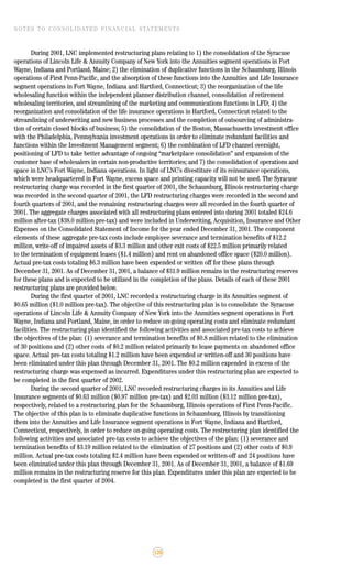 lincoln national 2001ar